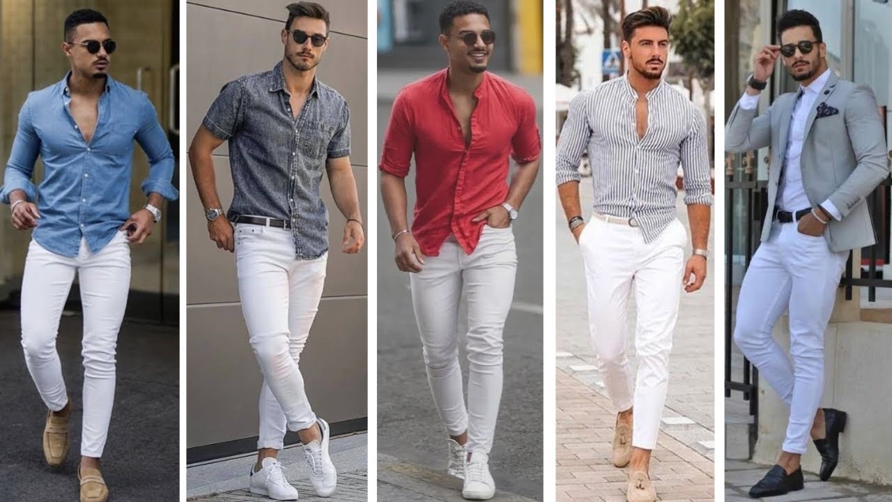 Red Shirt Matching Pant Ideas | Red Shirts Combination Pants - TiptopGents  | Polo shirt outfits, White pants men, Red polo shirt outfit